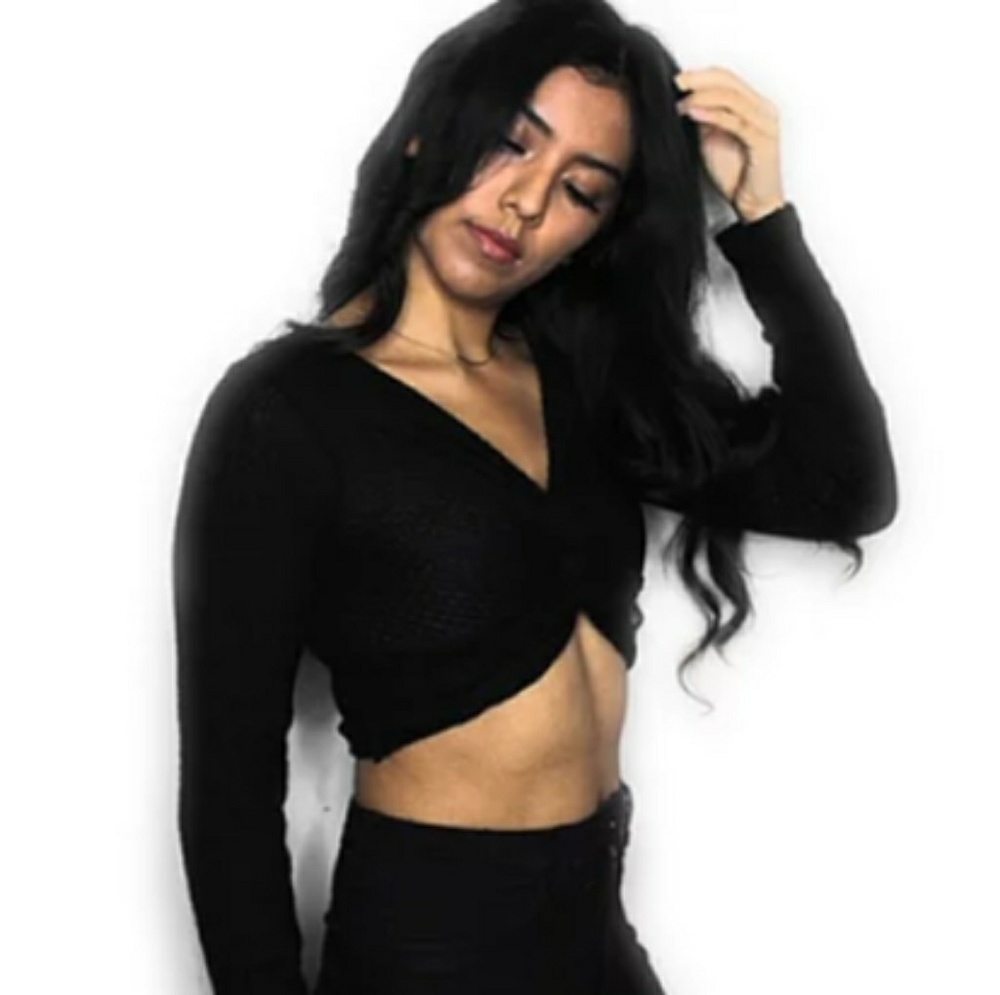 (NEW) Front Knot Crop Top